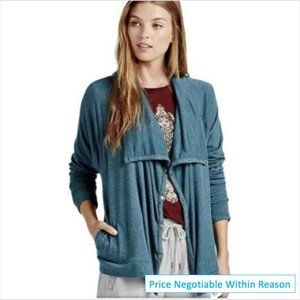 🧥HP🧥 Lucky Brand Lucky Lotus Teal Drapey Cardigan Yoga Jacket